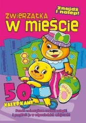 Zwierzątka w mieście Znajdź i nalep - Alicja Bender