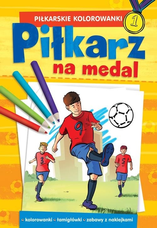 Piłkarskie kolorowanki Piłkarz na medal