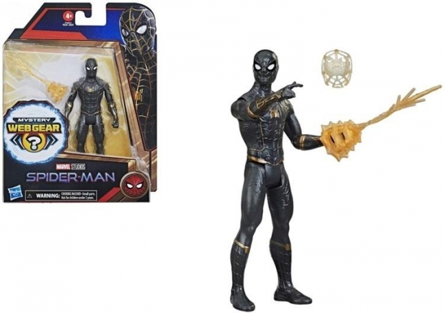 <img src='https://webimage.pl/pics/536/3/d5010993823536.jpg' style='height:440px' /> Figurka Spiderman Black&Gold Suit Mystery Web Gear