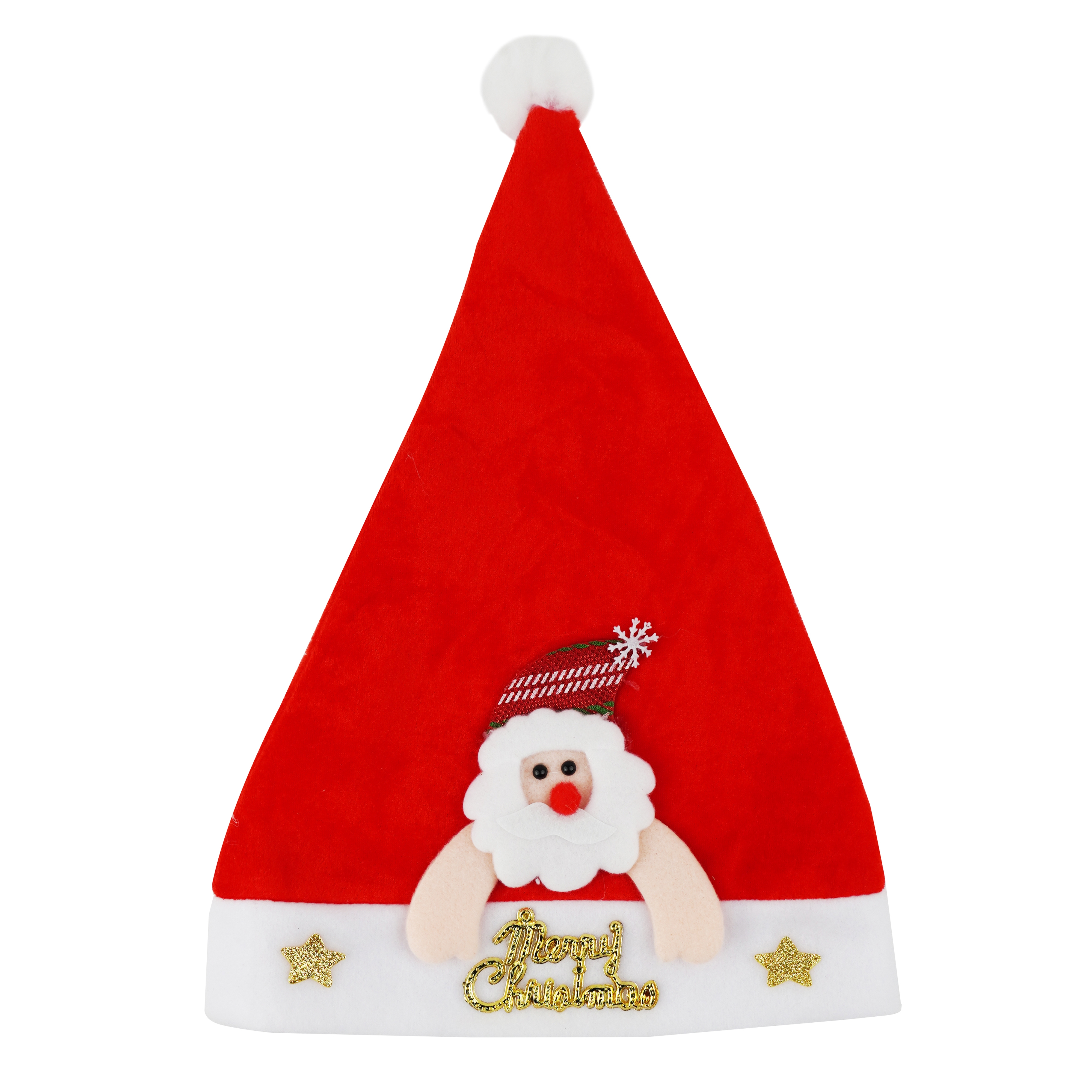 <img src='https://webimage.pl/pics/536/3/d5907354203536.jpg' style='height:440px' /> Czapka Mikołaja ze świąteczną postacią, 1 szt.