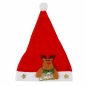 Czapka Mikołaja ze świąteczną postacią, 1 szt.