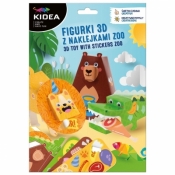 Kidea, Figurki 3D z naklejkami ZOO
