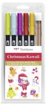 Flamastry dwustronne X-Mas 6szt