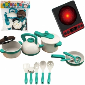 Naczynia i kuchenka na baterie 11el