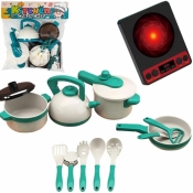 Naczynia i kuchenka na baterie 11el