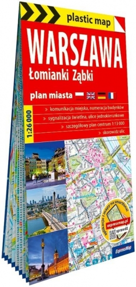 Plastic map Warszawa, Łomianki, Ząbki mapa lam - Opracowanie zbiorowe