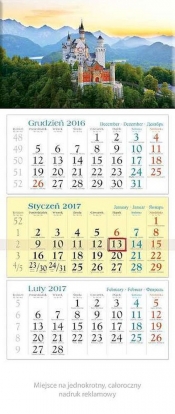 Kalendarz trójdzielny 2017 Zamek
