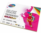 Blok techniczny A3 160g kolorowy 10 kartek