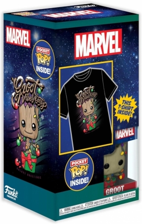 Funko Pocket POP&Tee: Koszulka i figurka: Holiday Groot - Dziecięca