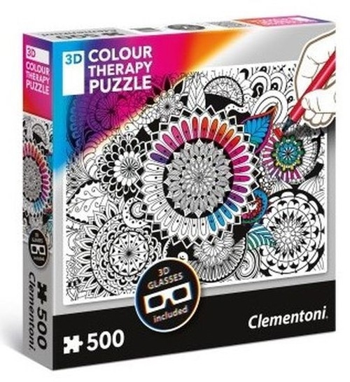 Puzzle 3D Colour Therapy Kwiaty