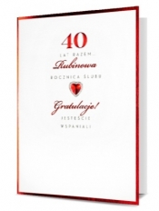 Karnet 40 Rocznica Ślubu HM100-793