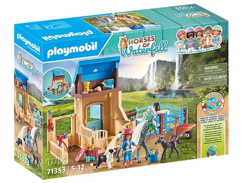 Playmobil Horses of Waterfall: Amelia i Whisper z boksem stajennym
