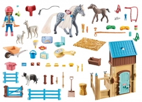 Playmobil Horses of Waterfall: Amelia i Whisper z boksem stajennym