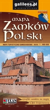 Mapa zamków Polski 1:900 000