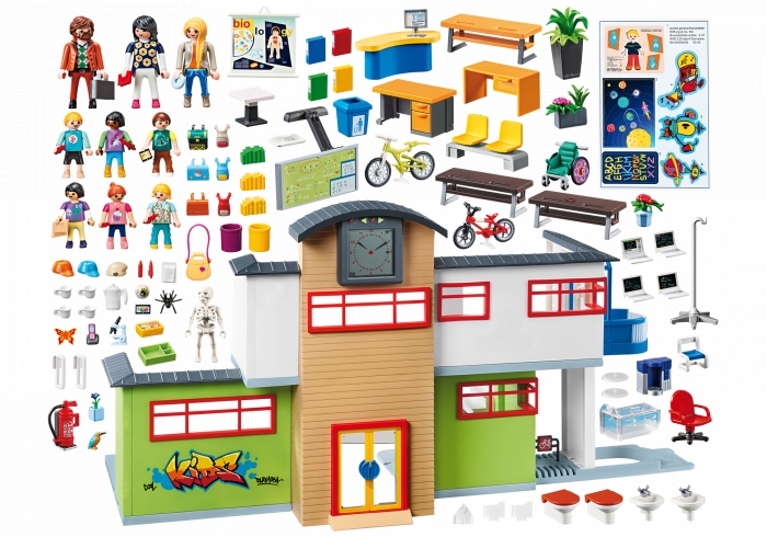 Playmobil City Life: Szkoła z wyposażeniem (9453)
