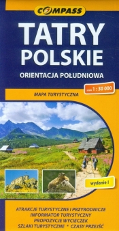 Tatry Polskie orientacja południowa mapa turystyczna 1:30 000 - <br />