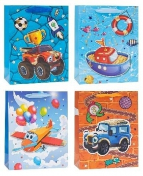 Torebka ozdobna 26x32x10cm brokat mix ROZETTE