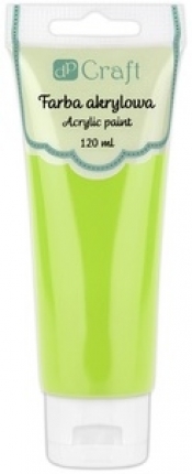 Farba akrylowa, 120 ml - yellow citron (DPFA-069)