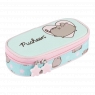 Piórnik saszetka usztywniona z wewnętrzną klapką - Pusheen Mint