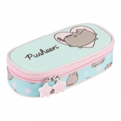 Piórnik saszetka usztywniona z wewnętrzną klapką - Pusheen Mint