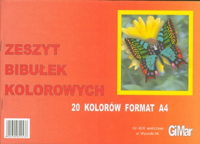 Zeszyt papierów kolorowych A4 GiMar