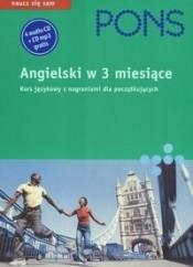 Pons Angielski w 3 miesiące Podręcznik z kompletem płyt CD