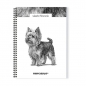 Szkicownik A4 na spirali Pies Yorkshire Terrier 50k z perforacją 120 gsm