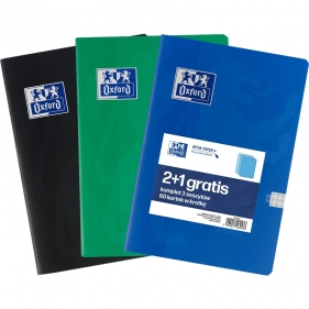 Zeszyty Oxford Esse 2+1, A5/60K, kratka z marginesem