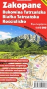 Zakopane, Bukowina Tatrzańska, Białka Tatrzańska i Kościelisko. Mapa turystyczna 1:10 000 Wodoodporna