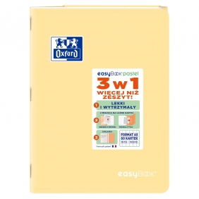 Zeszyt Oxford Easybook Pastel A5/60k linia z marginesem, 1 szt