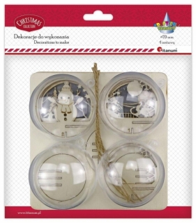 Zestaw do złożenia bombka akrylowa 70mm