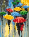  Malowanie po numerach BRUSHME 40x50 cm Paleta deszczu