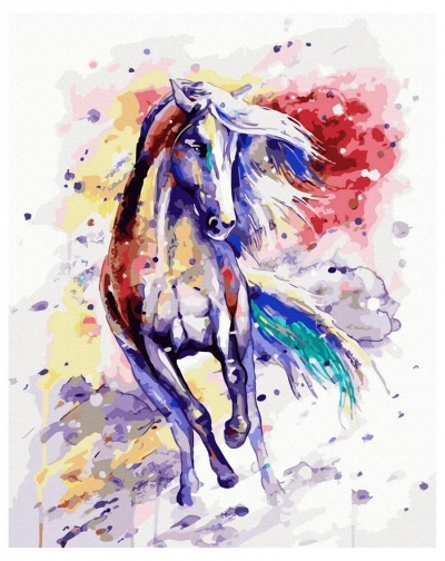 Malowanie po numerach - Koń w kolorze 40x50