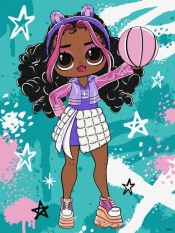 Malowanie po numerach - Tweens LOL Skate Dance..