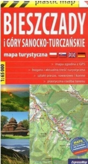 Plastic map Biesz.i Góry Sanocko-Turcz.1:65 000 - Opracowanie zbiorowe