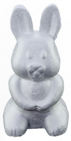 Styropianowy zając 23 cm, 1 szt