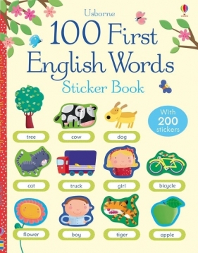 100 First English Words Sticker Book - Felicity Brooks, Mackinnon Mairi