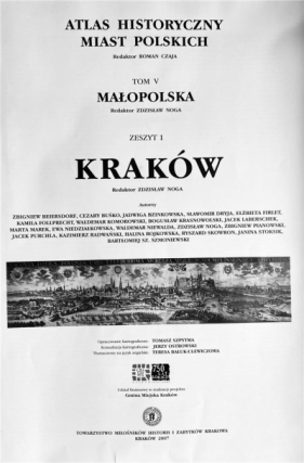 Atlas historyczny miast pol. T.5 Małopolska z.1 - Zdzisław Noga