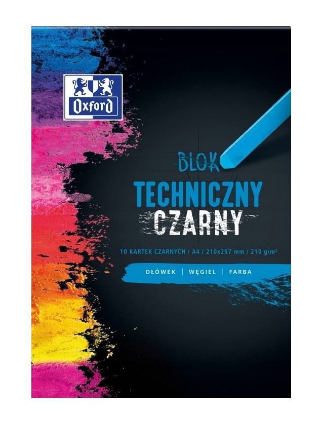 Blok techniczny Oxford: A4, 10k - czarny (400093231)