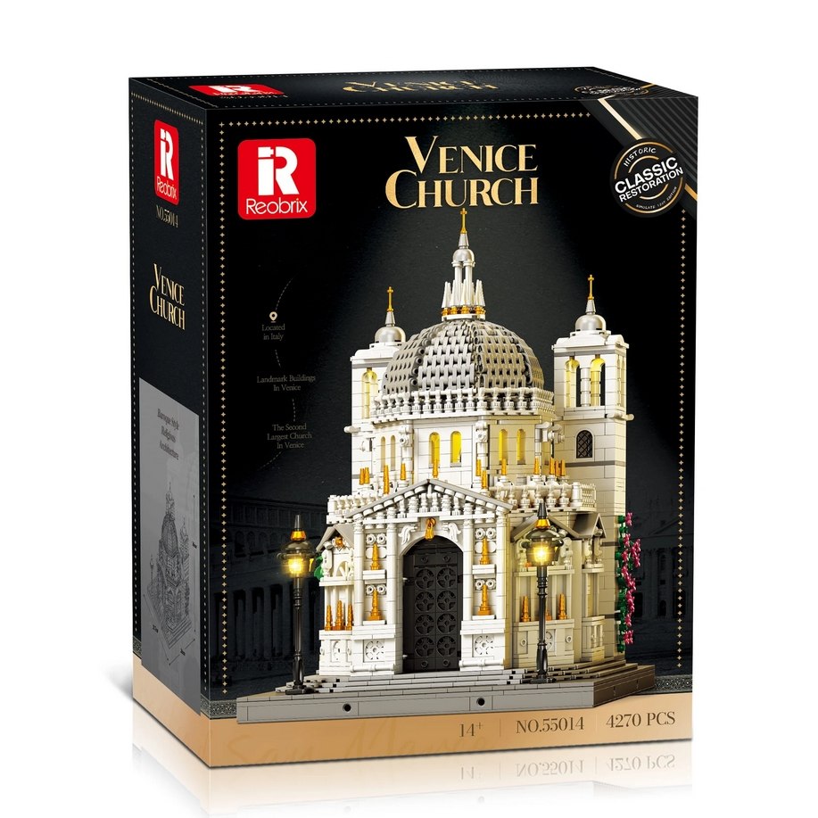 <img src='https://webimage.pl/pics/539/3/d6974077153539-6.png' style='height:440px' /> Reobrix, Klocki Katedra Wenecka, 4270 elementów