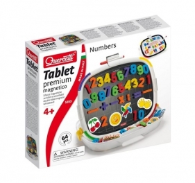 Tablica magnetyczna dwustronna premium Cyfry kształty 64 elementy (Uszkodzone opakowanie)
