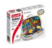 Tablica magnetyczna dwustronna premium Cyfry kształty 64 elementy (Uszkodzone opakowanie)