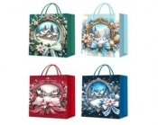 Torebka prezentowa M Boże Narodzenie brokat mix