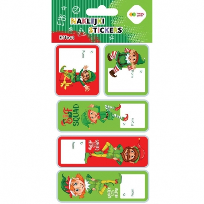 <img src='https://webimage.pl/pics/539/6/d5902979026539.jpg' style='height:440px' /> Naklejki Elfs tag 10x20cm HAPPY COLOR