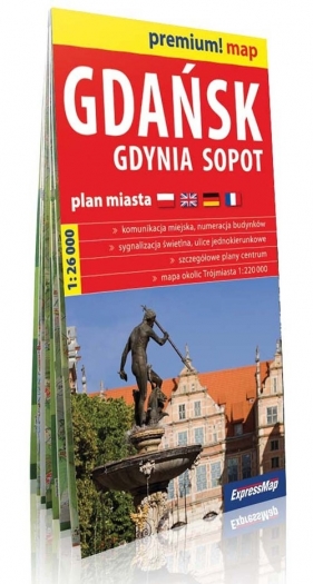Gdańsk Gdynia Sopot plan miasta 1:26 000