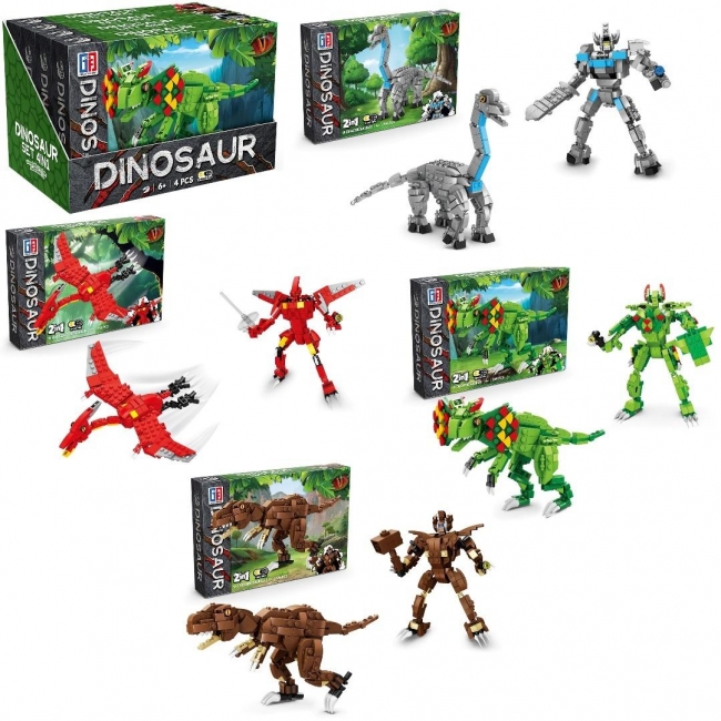 Klocki Dinozaur Robot 218el mix