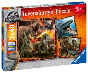 Ravensburger, Puzzle 3x49: Jurajski Świat 2 (8054)