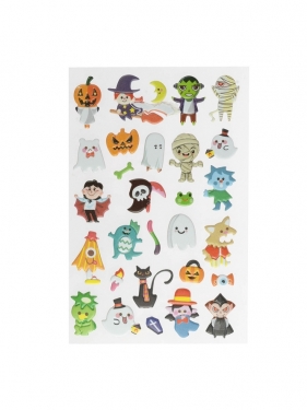 Piankowe naklejki halloweenowe