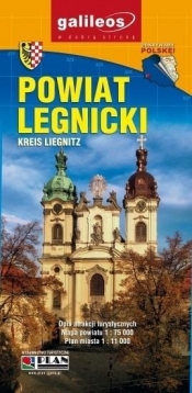 Plan miasta - Legnica/powiat 1:11 000/1:75 000 - Opracowanie zbiorowe