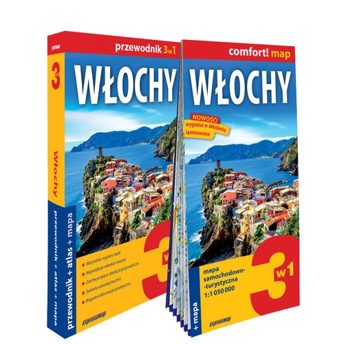 Włochy: przewodnik 3w1 (przewodnik + atlas + mapa)